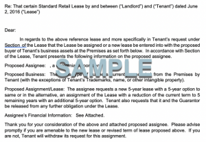 REQUEST FOR LEASE ASSIGNMENT FORM